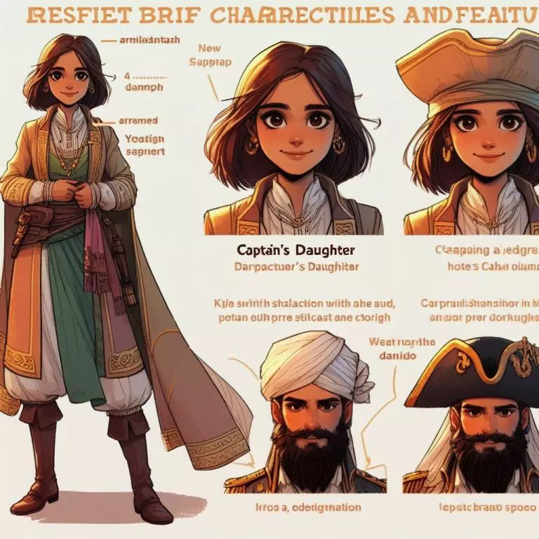Персонажи «Капитанская дочка» с краткой характеристикой и особенностями: Вариант 1